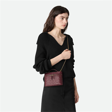 bottega veneta soft vanity intreccio leather bag #843800